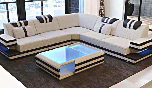 Black and white Style Sofa