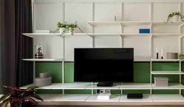  Built-In Shelving Surround