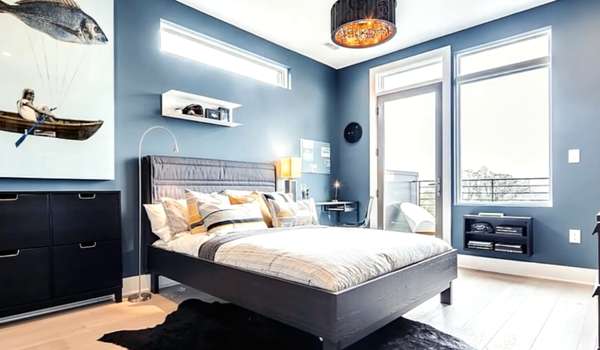 Commit Blue Grey Master Bedroom