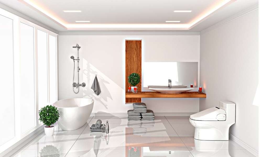Use Corner Bathroom Basin Designs 