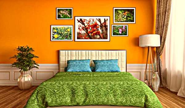 Some great ideas for a burnt orange bedroom
