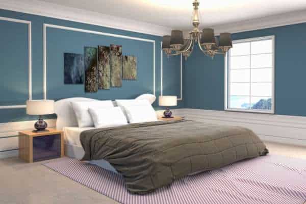 Say Glam With Royal Blue And Pastel Pink In Your Bedroom